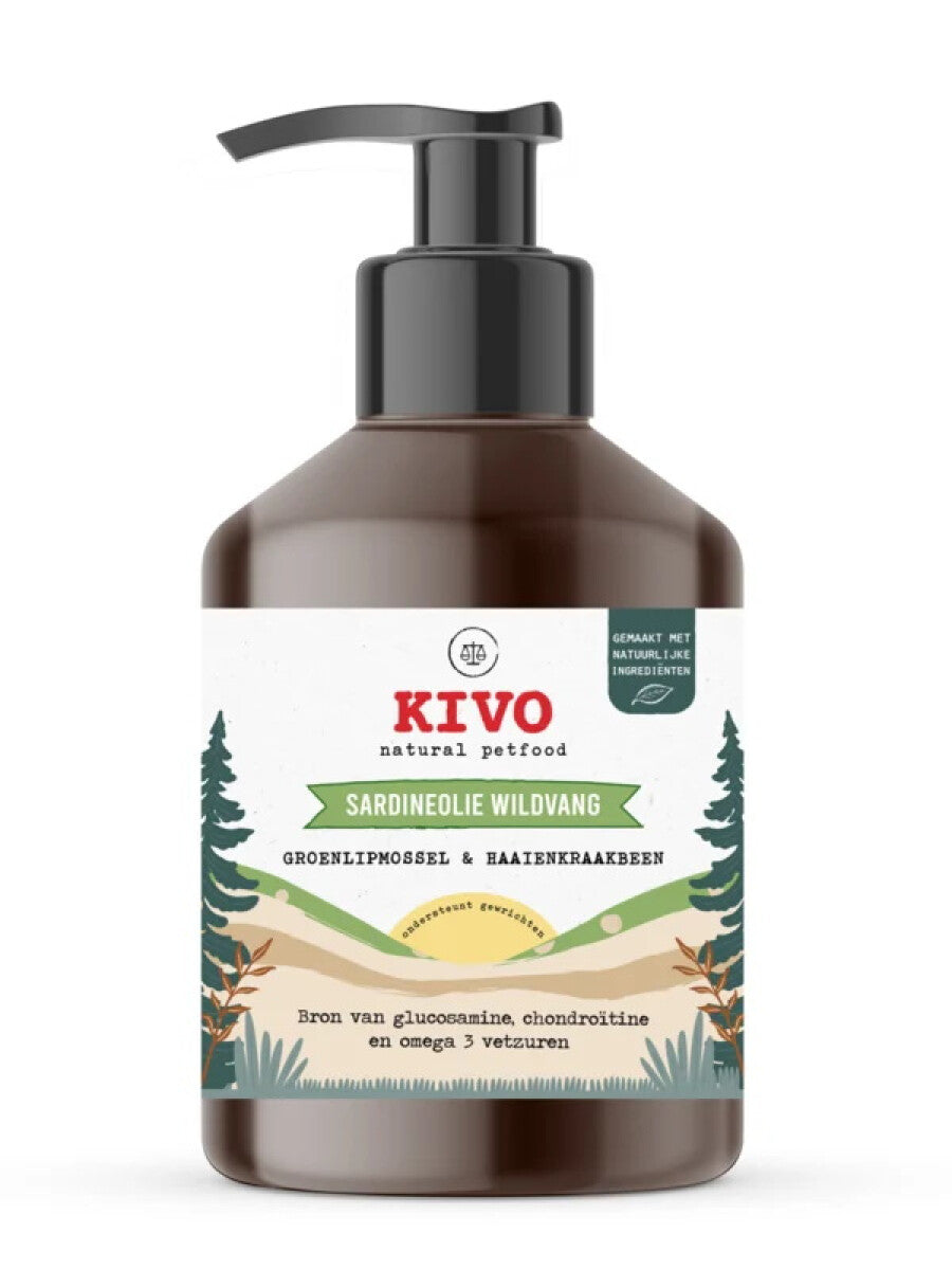 KIVO Sardinino Olje z zelenoustno školjko 500ml