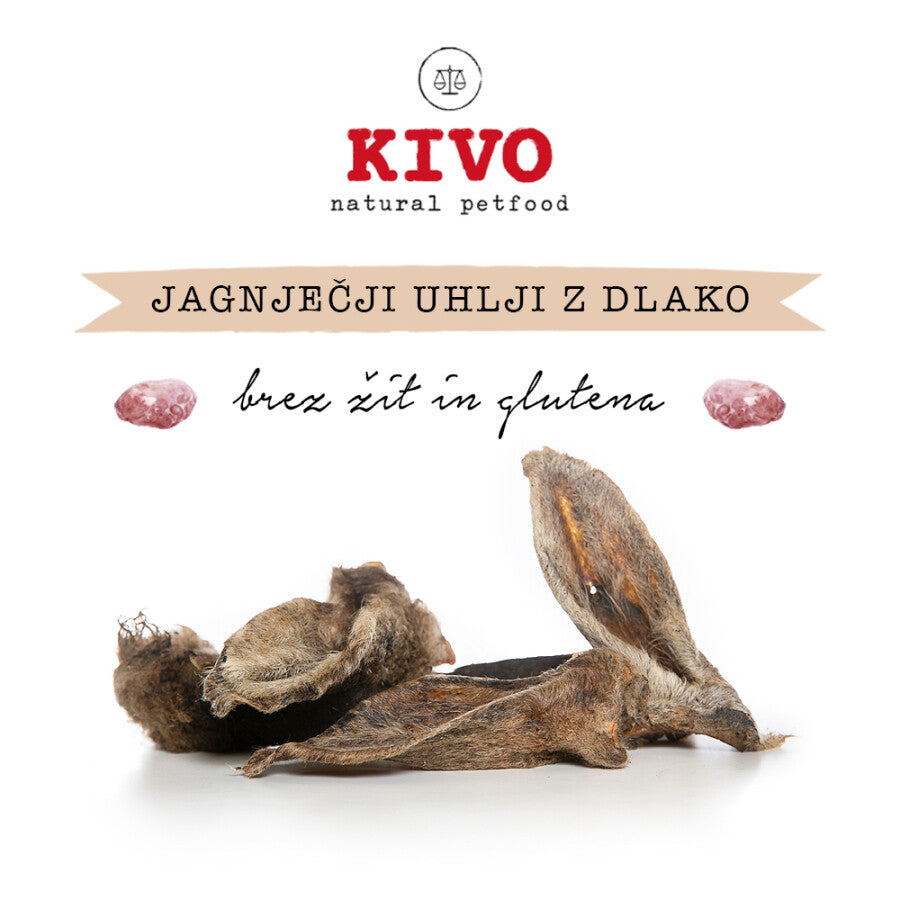 KIVO Jagnječji uhlji z dlako 100g