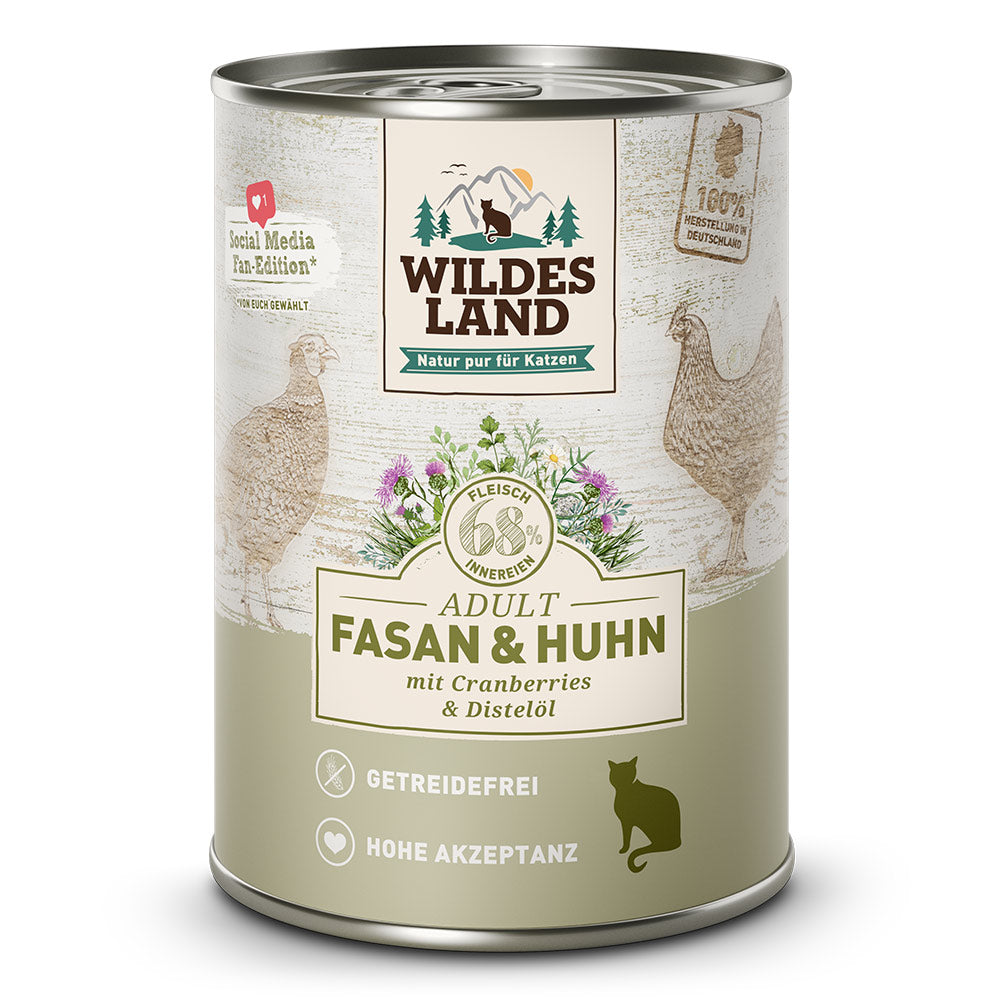 Wildes Land CAT CLASSIC Piščanec s fazanom in brusnicami