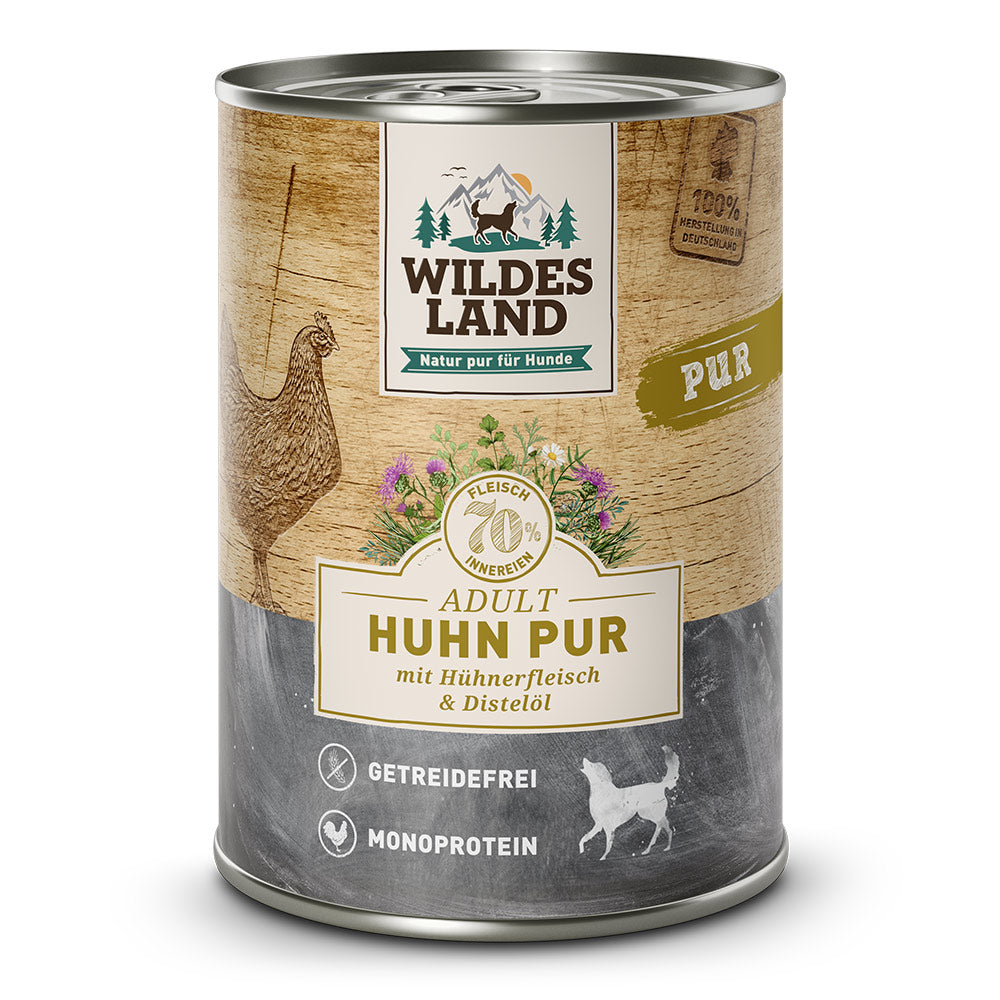 Wildes Land DOG PUR Piščanec z oljem žafranike