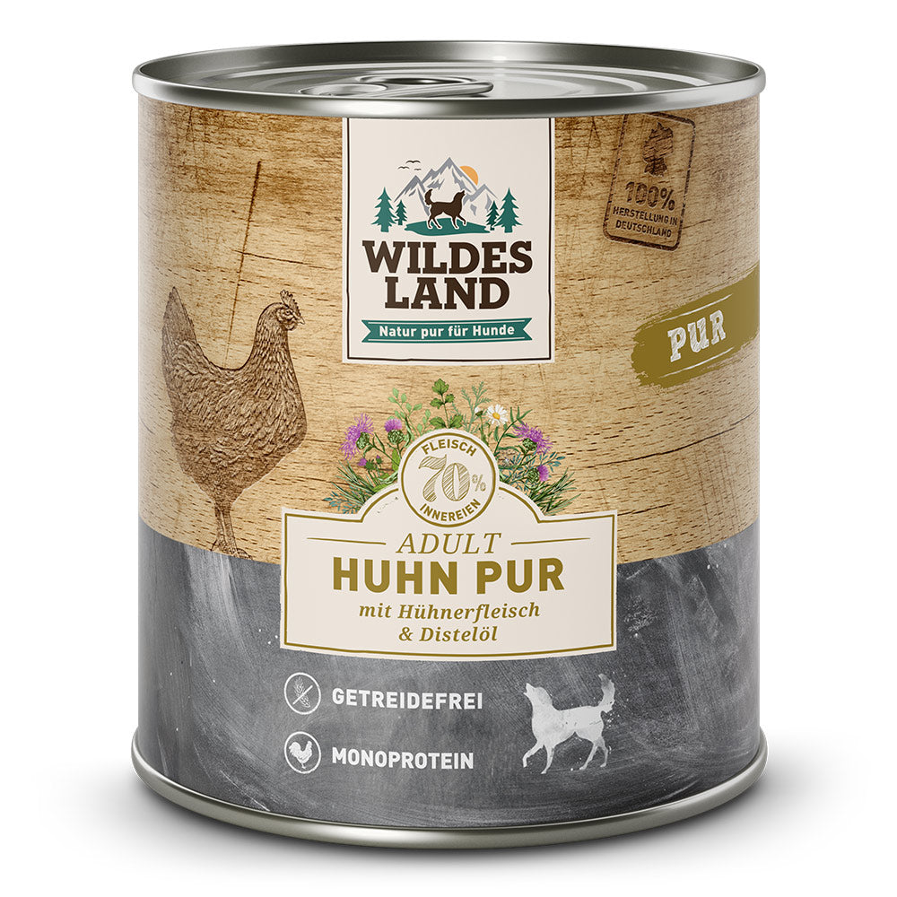 Wildes Land DOG PUR Piščanec z oljem žafranike
