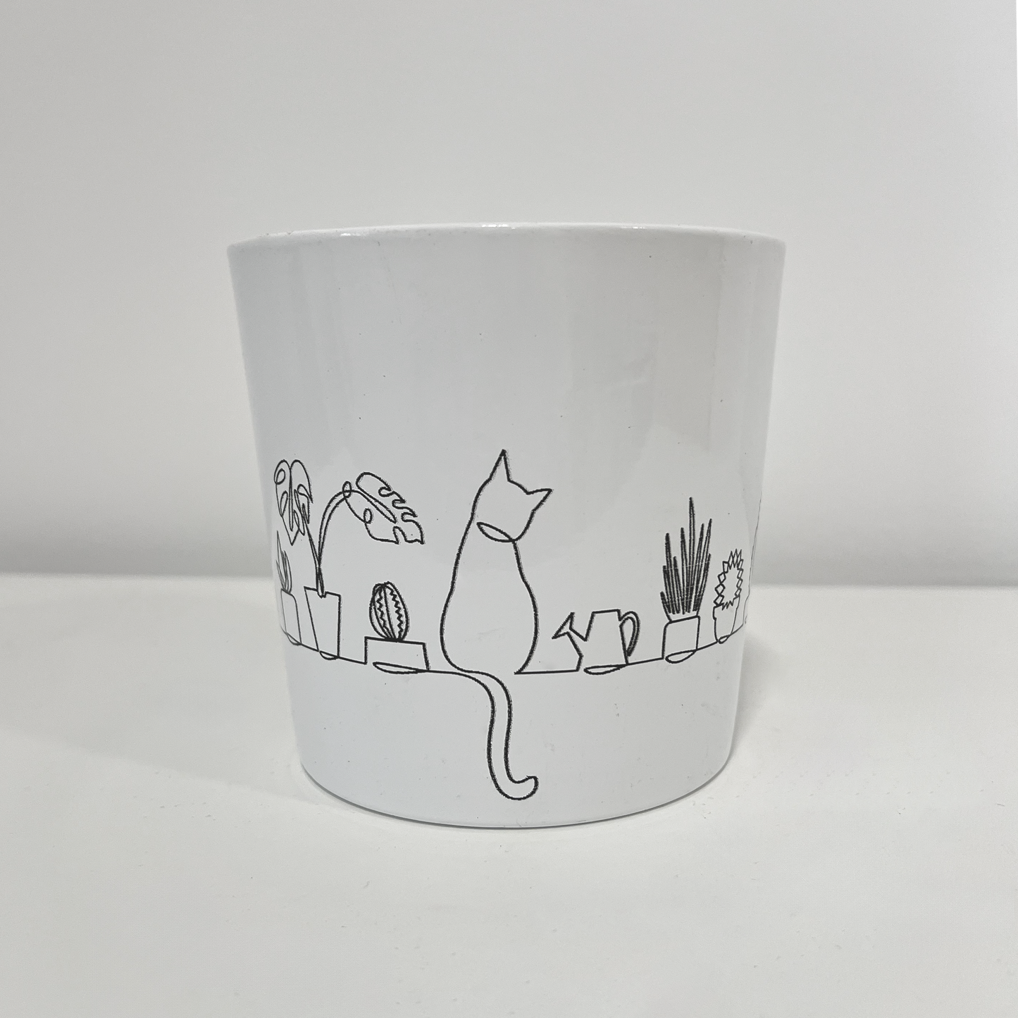 Okrasni lonček CatView - ZA MAČJO TRAVO