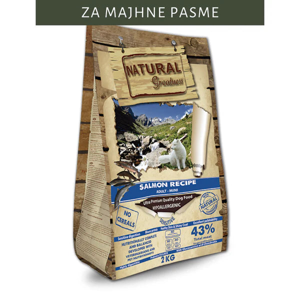 NATURAL GREATNESS - SALMON MINI/LOSOS- MALE PASME