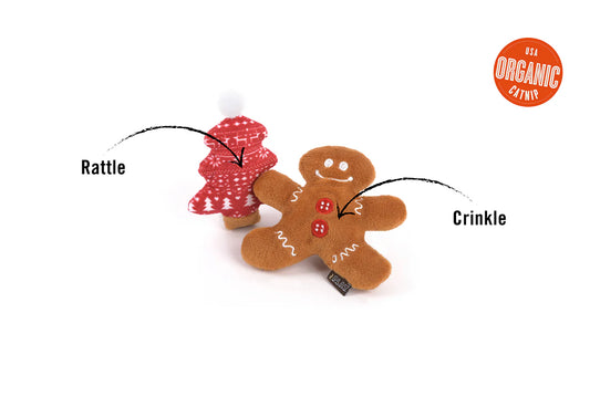 P.L.A.Y. CHRISTMAS Meowy Gingerbread in smrečka