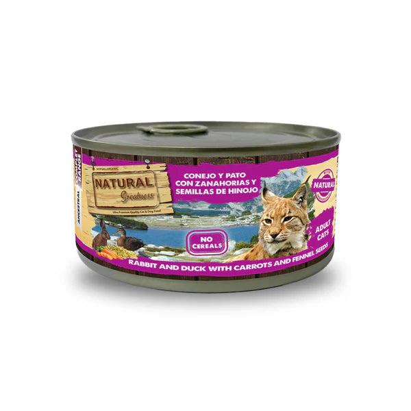 NATURAL GREATNESS CATS - RABBIT AND DUCK/KUNEC IN RACA 185g