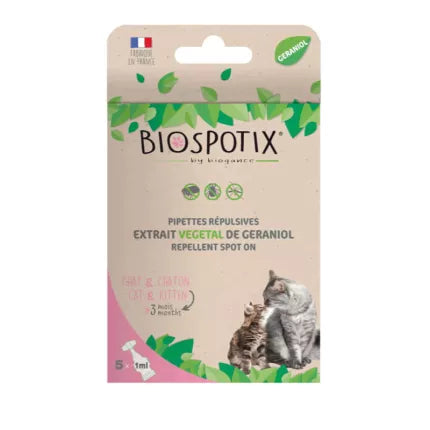 BIOSPOTIX Ampule za mačke proti bolham in klopom