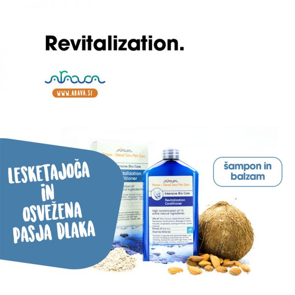 Arava Skin&Coat Revitalization Šampon za osvežitev in regeneracijo dlake 400ml