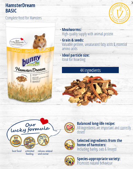 Bunny Dream za hrčke BASIC 600g