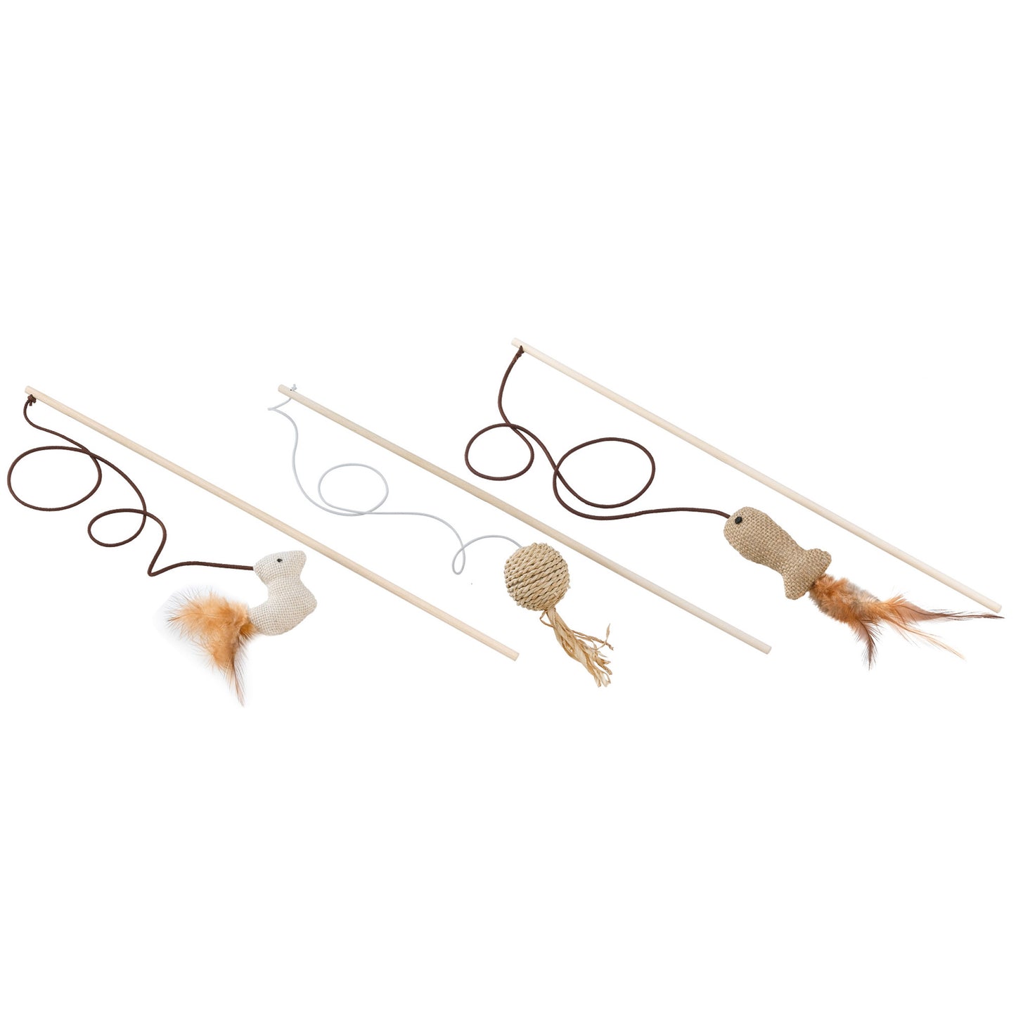 Ferplast WOODEN CAT WHIP igrača za mačke 1kom