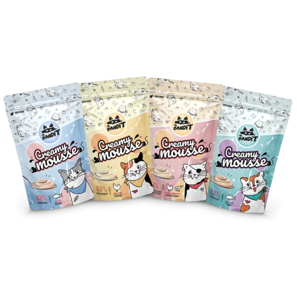 Mr. Bandit Cat Creamy Mousse - Okusna gosta omaka za male in velike mačke