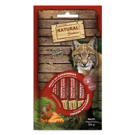 NATURAL GREATNESS CATS Kremasti priboljšek s piščancem in korenjem