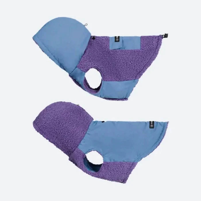 SPARK PAWS Reverzibilna jakna s kapuljačom ljubičasto-plava L