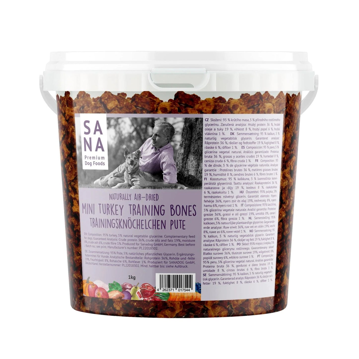 SANA mini kostke puran - bucket 1kg
