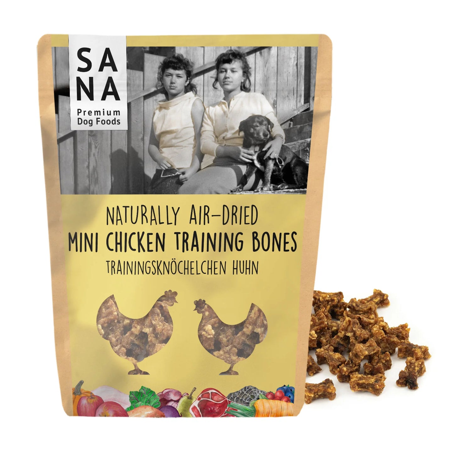 SANA Mini Kostke Piščanec 100g