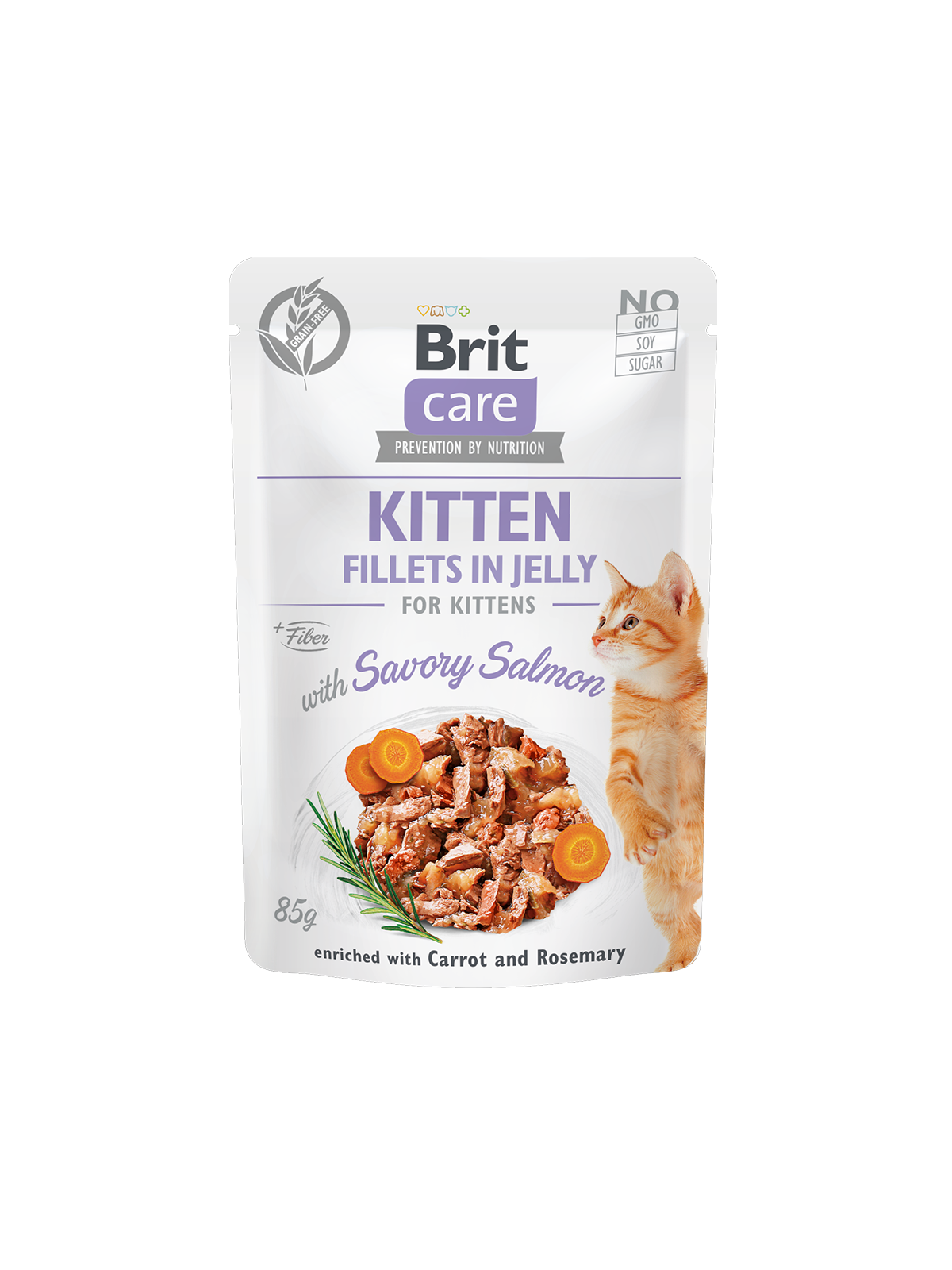 BRIT CARE Kitten Losos JELLY POUCH 85g