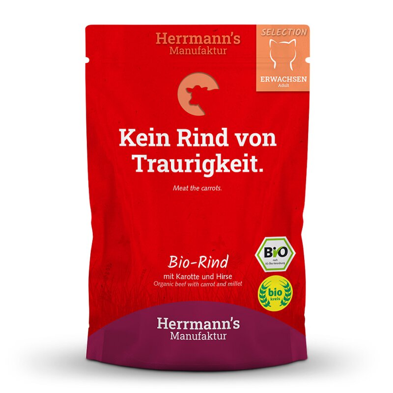 Hermann's manufakture Bio Govedina z bučo in kvinojo 100g