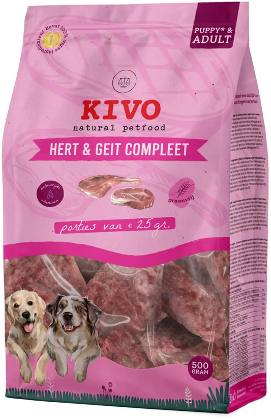 KIVO complete divjačina&koza PORCIJSKO (20x25g) 500g