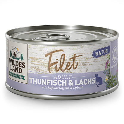 Wildes Land file za mačke - tuna in losos 80g