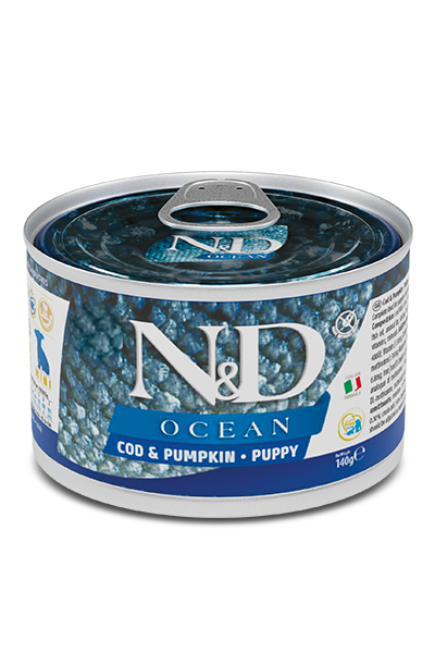 N&D Dog Ocean Polenovka & Buča PUPPY 140g