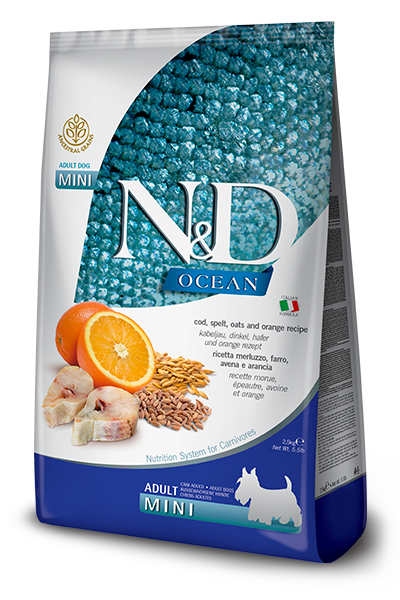 N&D LowGrain Ocean Polenovka ADULT MINI 800g