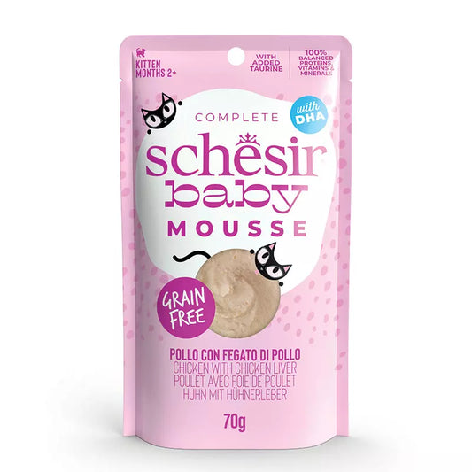 Schesir BABY Mousse Piščanec&Piščančja jetra Pouch 70g