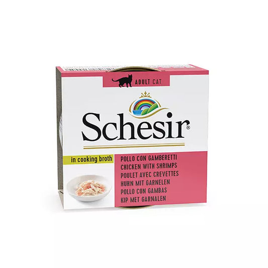 Schesir BROTH Piščanec&Rakci 70g