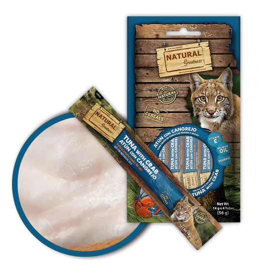 NATURAL GREATNESS CATS Kremasti priboljšek s tuno in rakovico