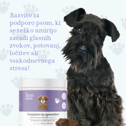Prehransko dopolnilo za pomiritev in sprostitev psov - v obliki priboljškov