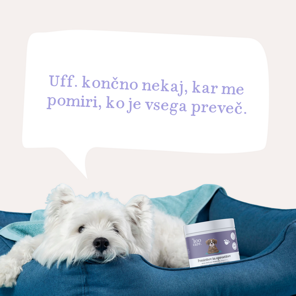 Prehransko dopolnilo za pomiritev in sprostitev psov - v obliki priboljškov