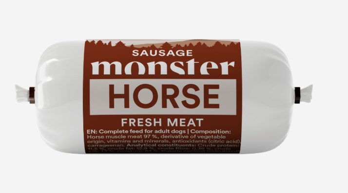 Monster mesna klobasa 200g - konj