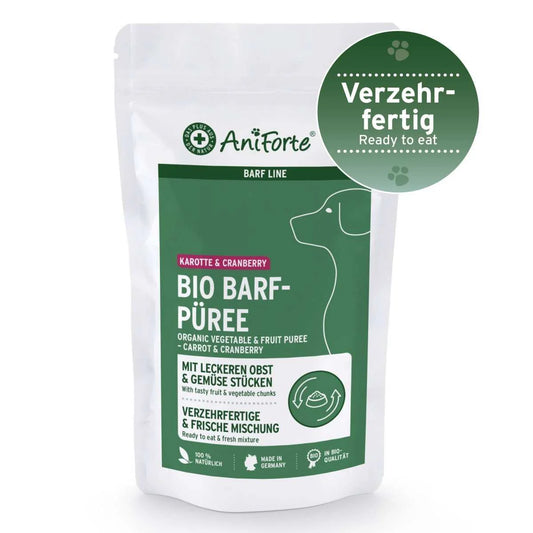 AniForte BIO BARF-Purée Mrkva&amp;brusnice 150g