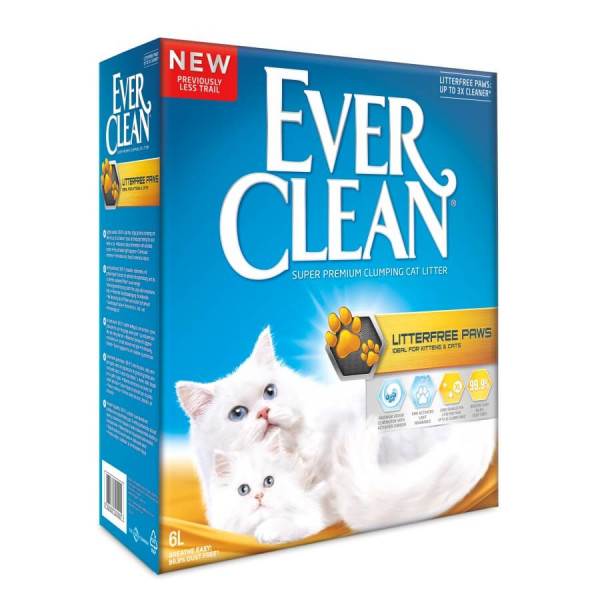 EverClean LITTERFREE PAWS - Večje granule 10l
