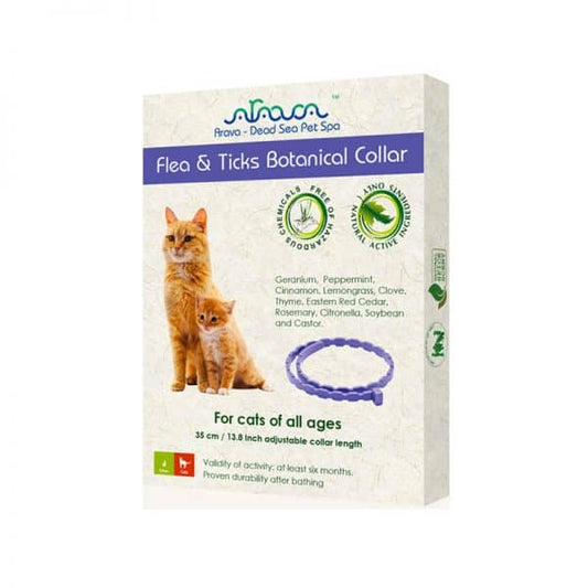 Arava Flea&Tick OVRATNICA -  Naravna zaščita proti klopom in bolham za mačke