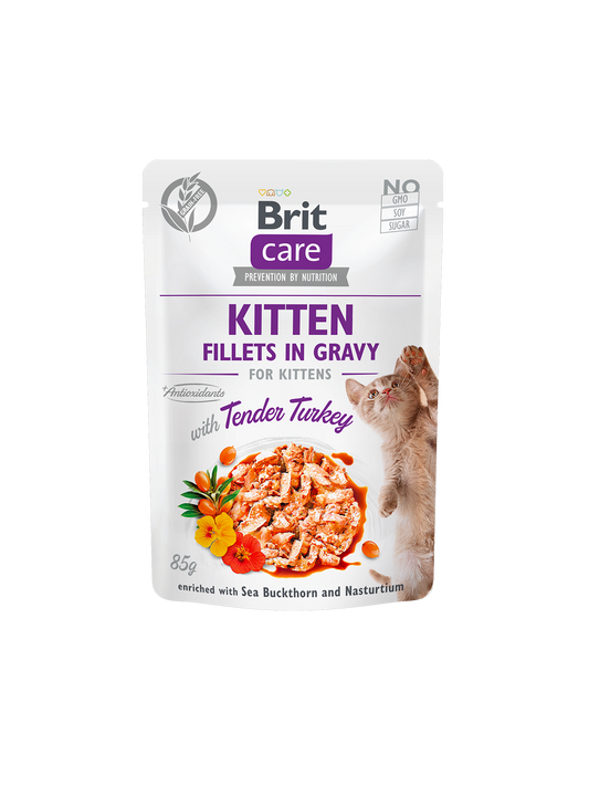 BRIT CARE Kitten Puran GRAVY POUCH 85g