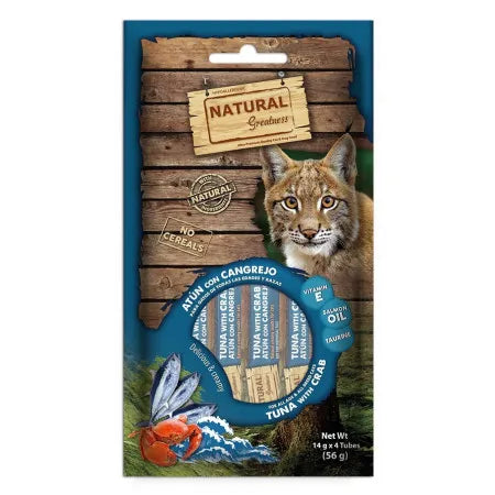 NATURAL GREATNESS CATS Kremasti priboljšek s tuno in rakovico
