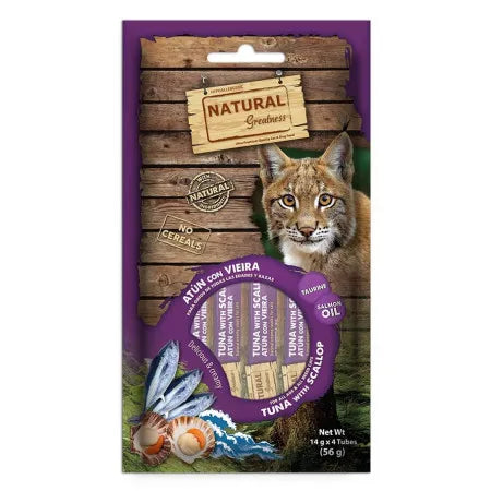 NATURAL GREATNESS CATS Kremasti priboljšek s tuno in pokrovačo