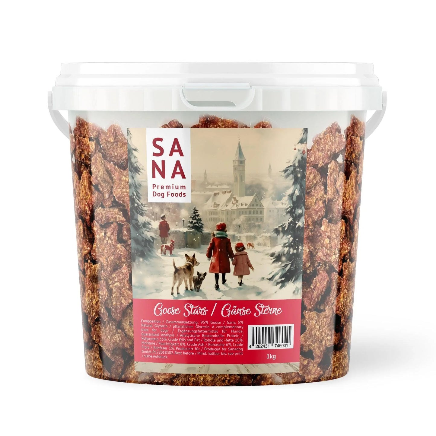 SANA PRAZNIČNE MESNE ZVEZDICE  - GOSKA, VEDRO 1KG