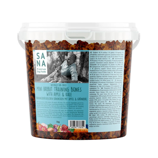 SANA mini kostke - kunec z jabolkom in ohrovtom in vedro 1kg