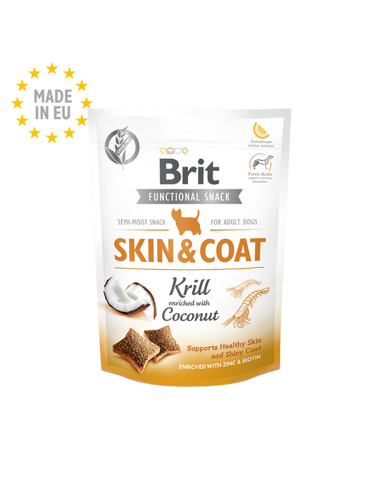 BRIT CARE Functional Snack SKIN&COAT Kril 150g