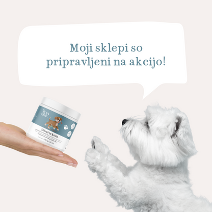 Prehransko dopolnilo za sklepe in kosti psov - v obliki priboljškov