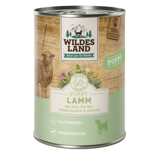 Wildes Land Classic Puppy- Jagnjetina z rižem, bučo in divjimi zelišči 400 g