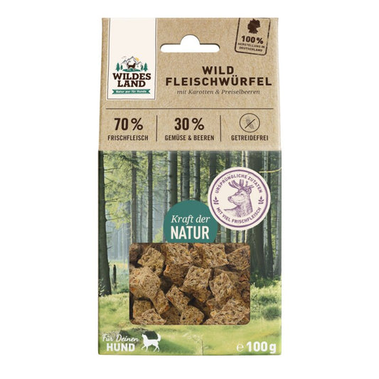 Divjačinske kocke Wildes Land 100 g